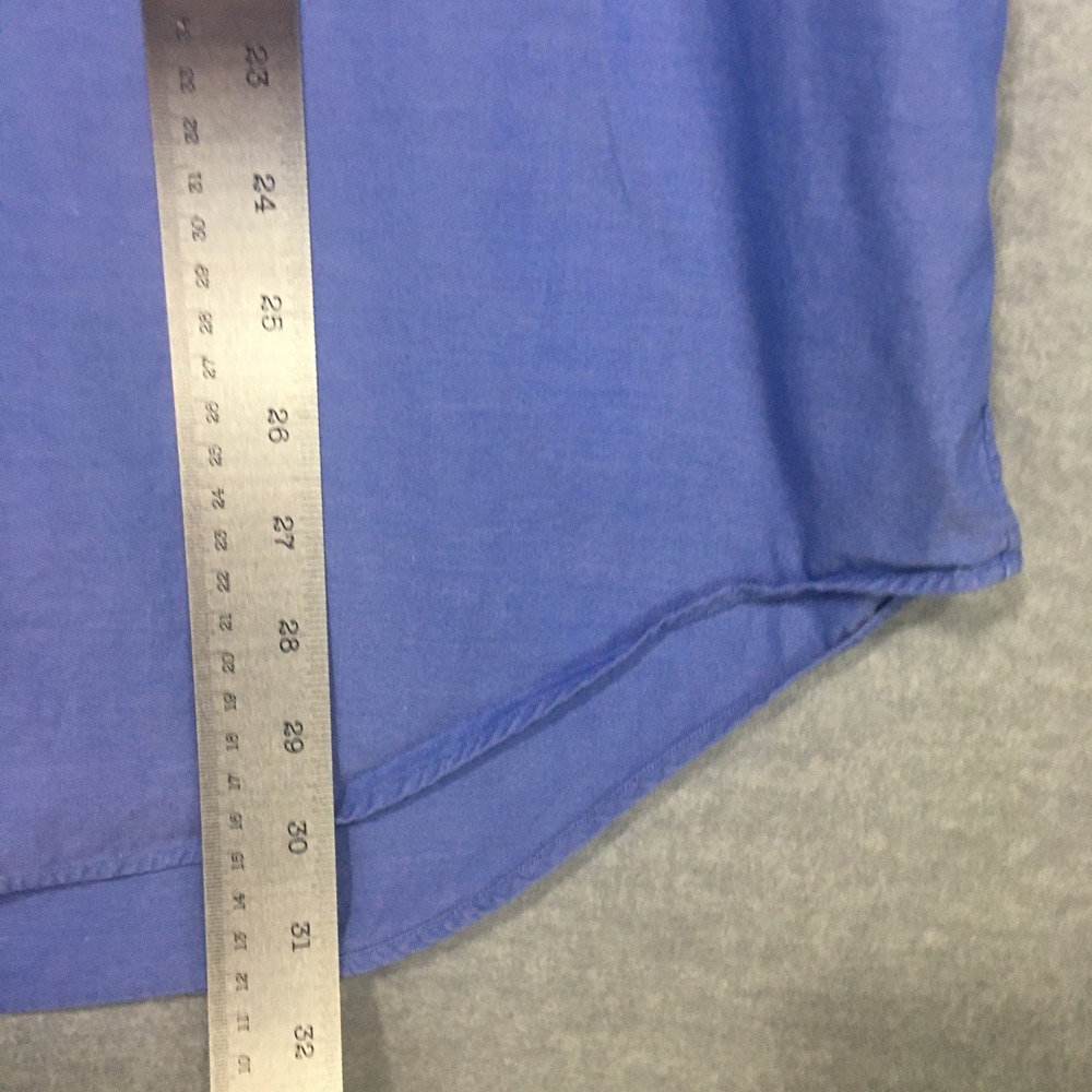 Ralph Lauren‎ 16 34 Yarmouth Blue Pinpoint Oxford Shirt Flesh Pony 100% Cotton - Picture 6 of 11